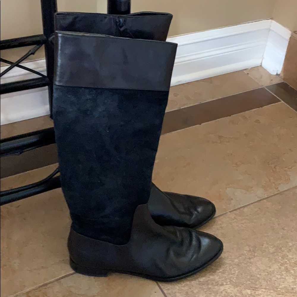 Calvin Klein leather and suede boot